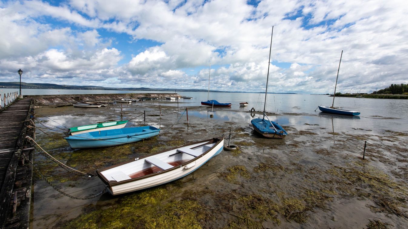 Eső ellenére is csökkent a Balaton vízszintje