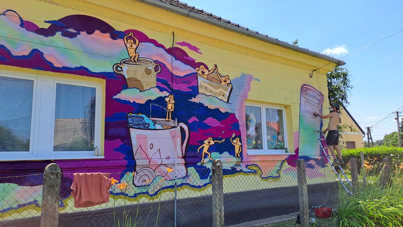 Művészfalut álmodtak, a street art neves alkotói valóra váltották
