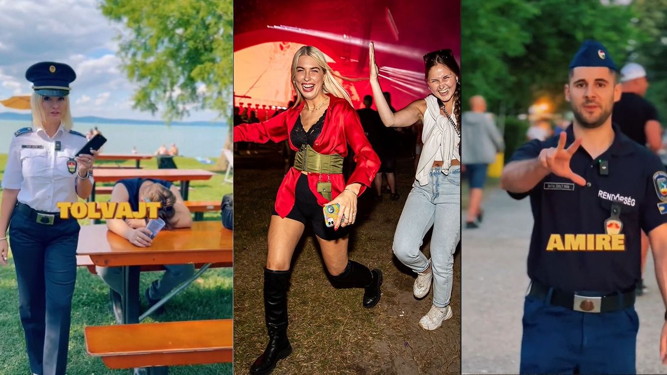 Tarol a TikTokon a somogyi rendőrök Balaton Soundos videója