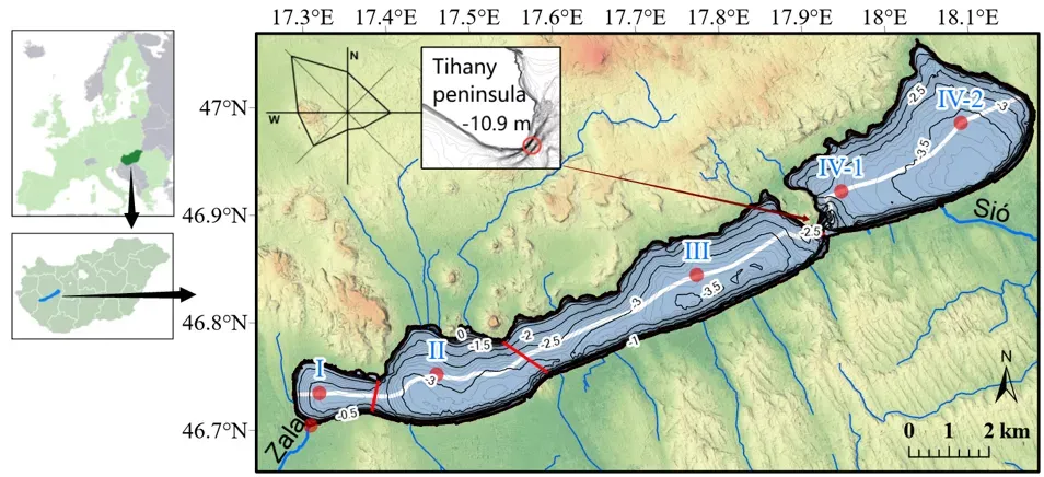 Térképen a Balaton felmelegedése