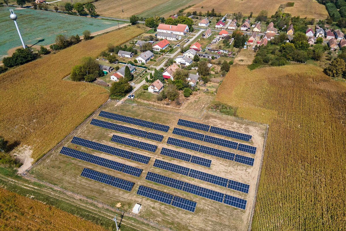 Szociális naperőmű látogatás. Lakócsa 2023.09.13