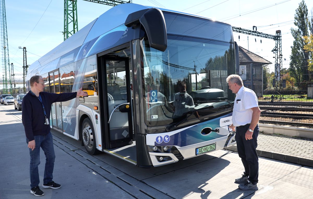 Így néz ki az új kaposvári hidrogénbusz.