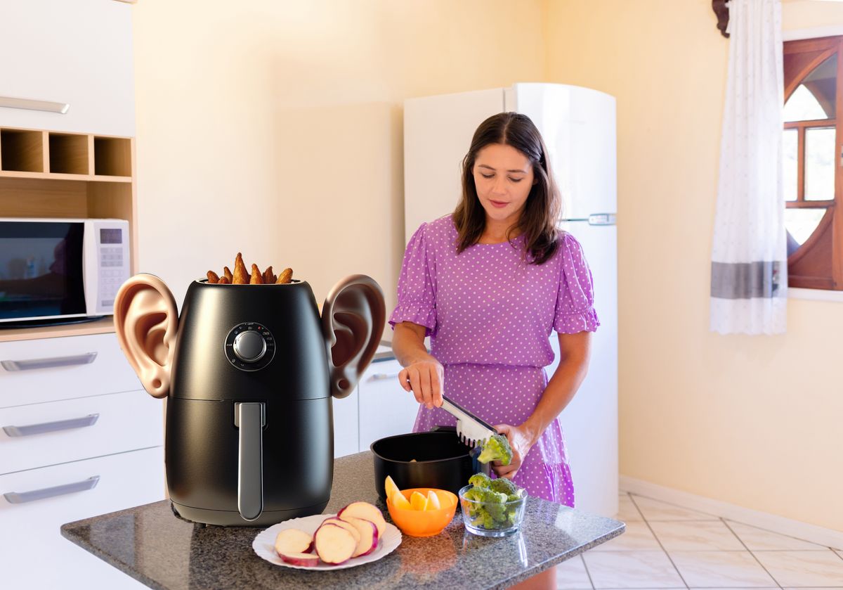 airfryer, lehallgatás