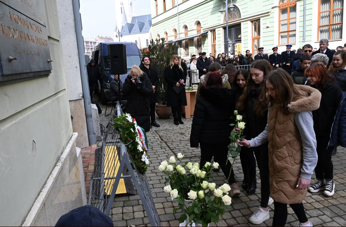 A kommunizmus áldozataira emlékeztek Fotó: Kovács Tibor