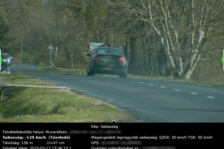 gyorshajtás, rendőrség, traffipax, falu