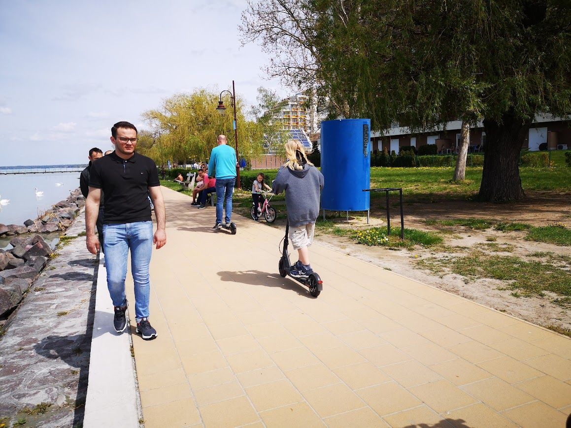 elektromos roller, Siófok, Balaton