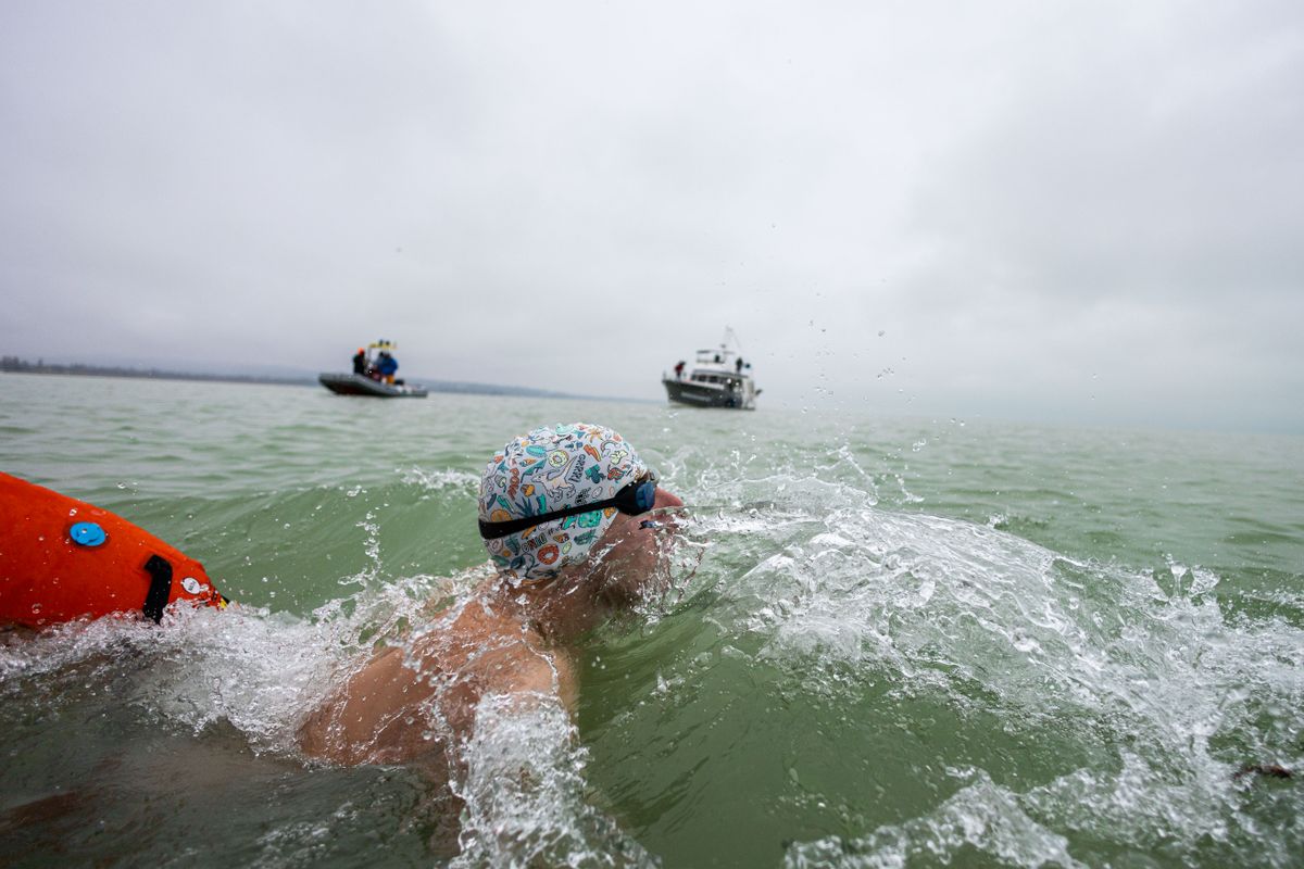 Téli Balaton-átúszás, 2025,