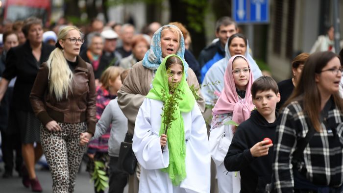 Virágvasárnapi körmenet Kaposváron
