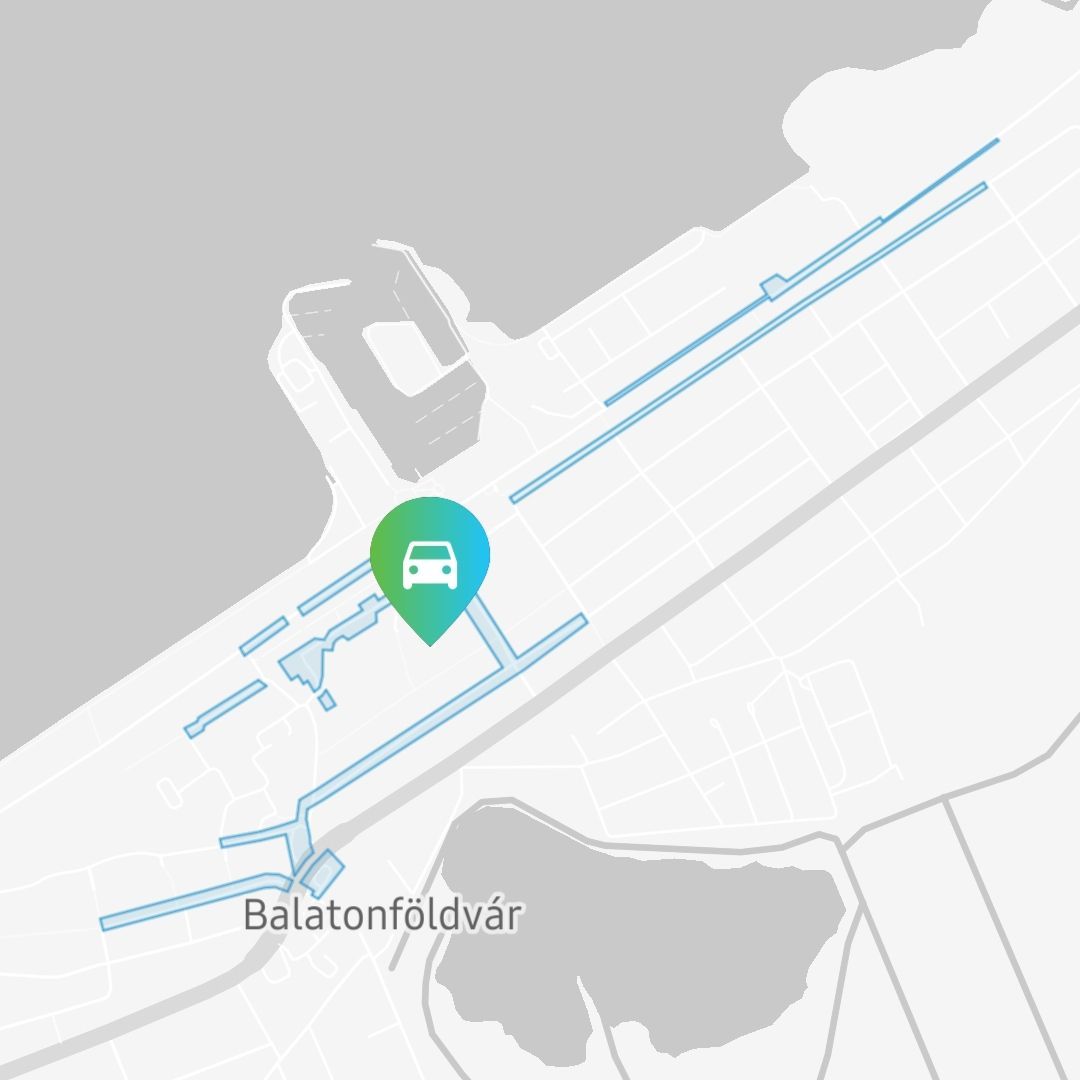 Balatonföldvár fizetős parkolói.