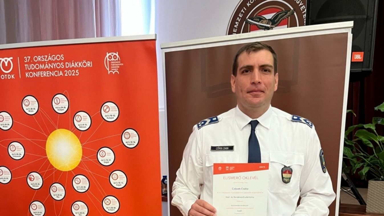 A jog útvesztője miatt tüntették ki a somogyi rendőrt