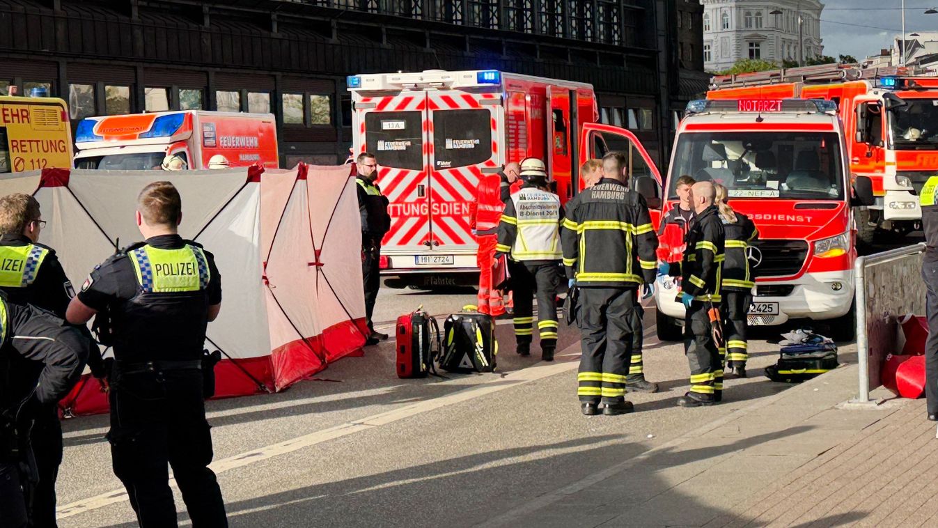 Tizenkét embert sebesített meg egy késes támadó Hamburgban
