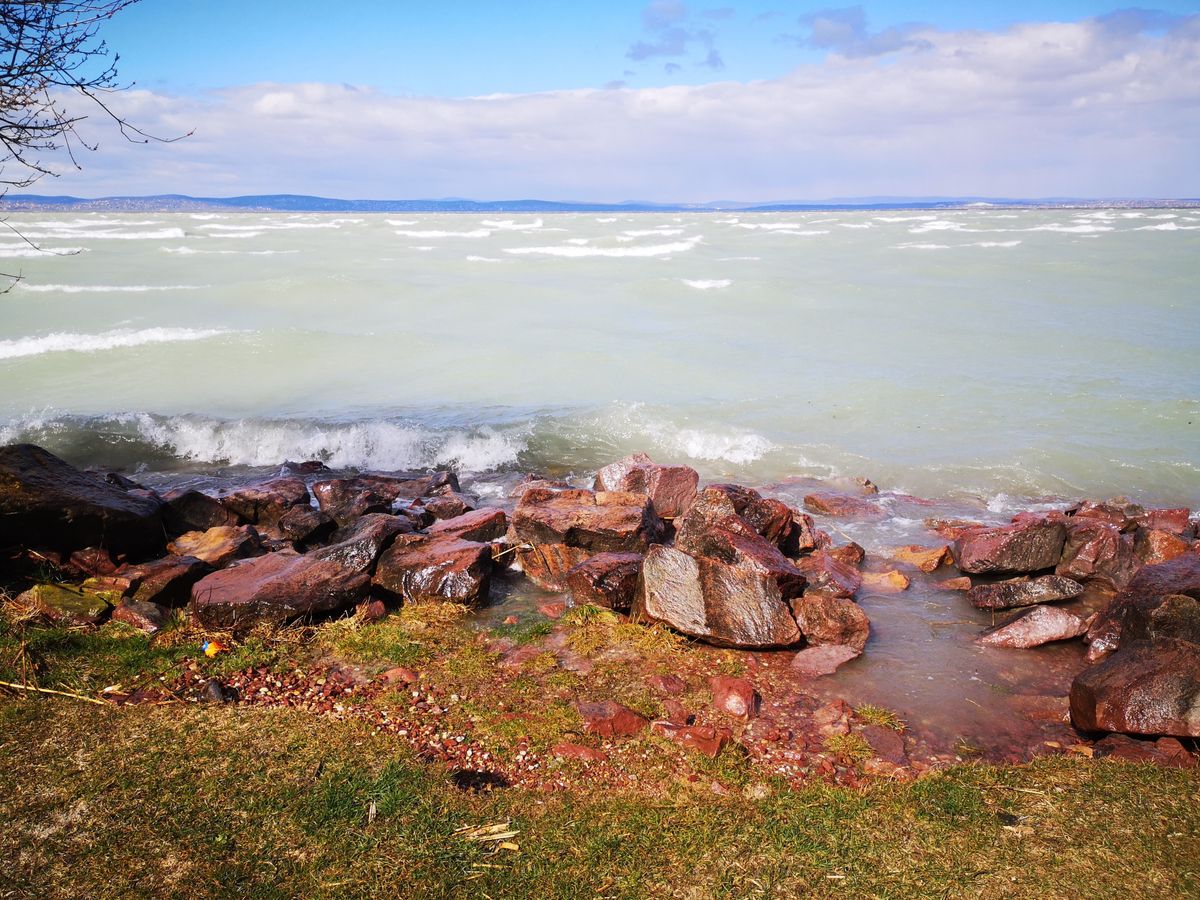 Időjárás, vihar, hullám, Balaton