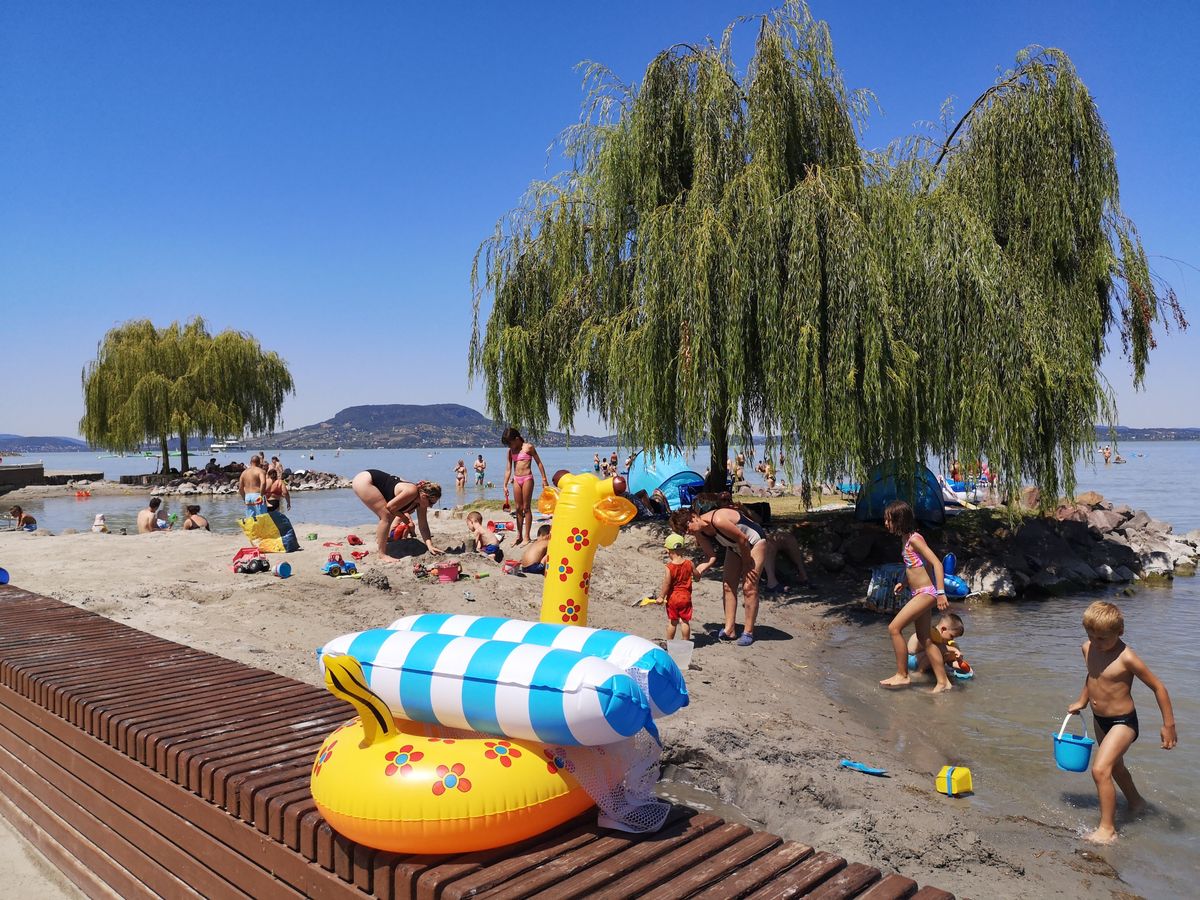 Kék hullám Zászló,Fonyód, Panoráma strand