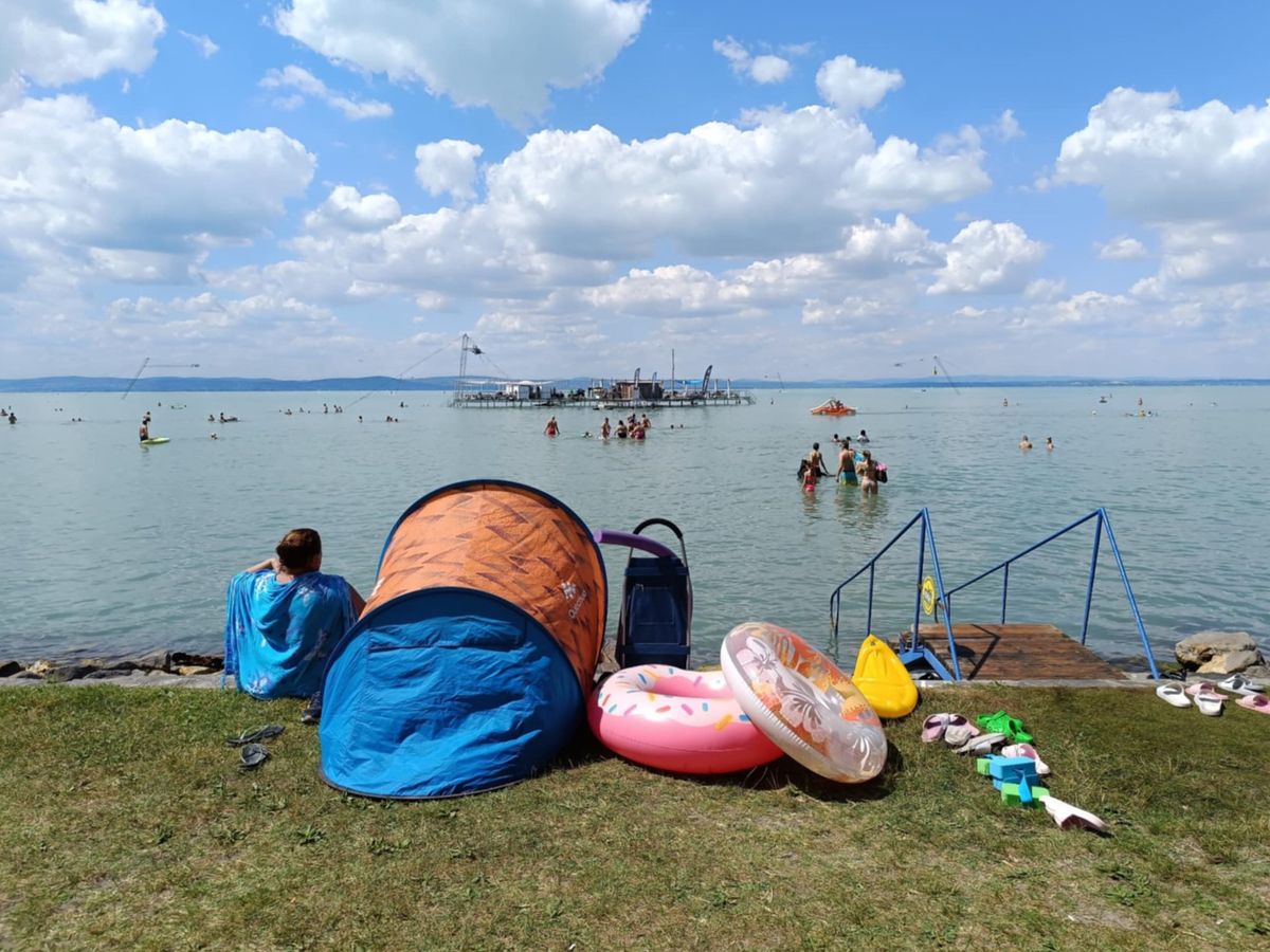 Időjárás, strand, Balaton
