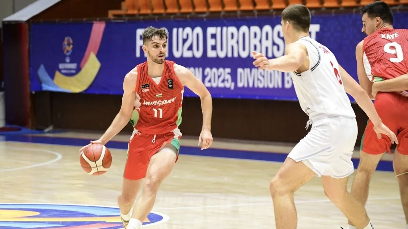 Szőke Bálint a magyarok egyik legjobbja volt az U20-as kosárlabda Eb-n