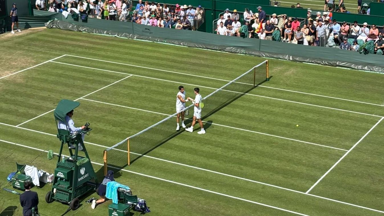 Fucsovicsnak szurkol Wimbledonban az ámulatba ejtően szép kaposvári olimpikon