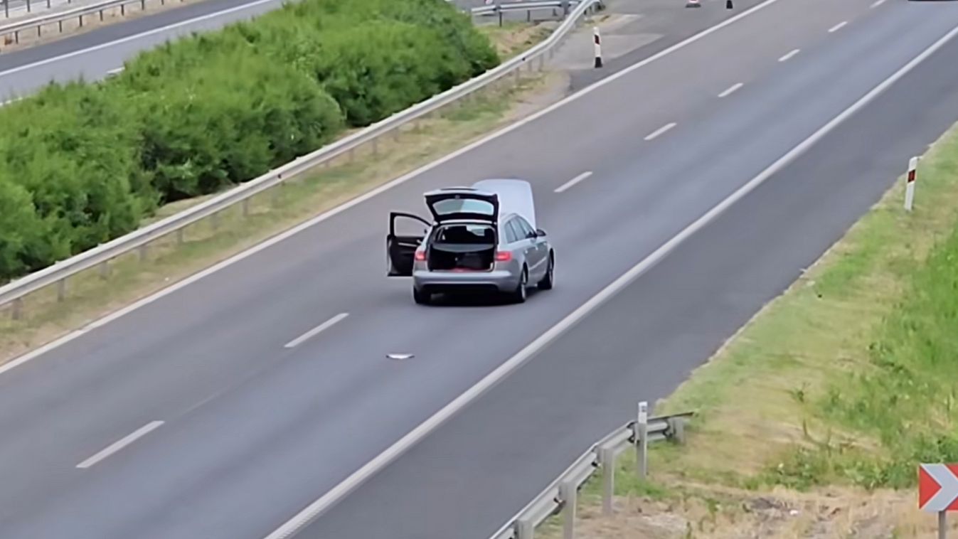 Megdöbbentő videó készült az autópályán. Perceken belül baleset lesz, vélték a kommentelők