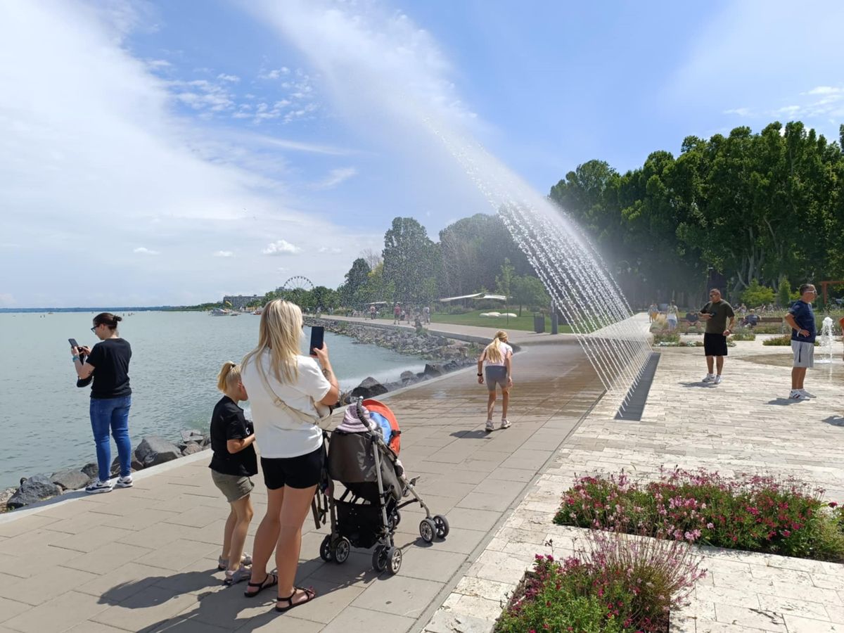 Időjárás, kánikula, Balaton