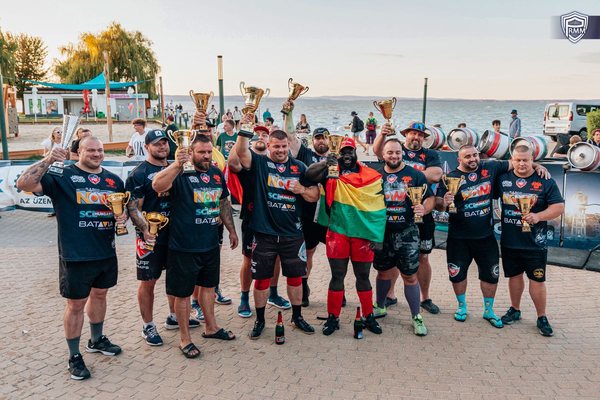 erősember verseny SCL a siófoki nagystrandon
