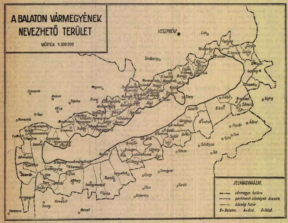 Szupits Dezső országgyűlési képviselő elképzelése szerint a Balatontól 8-10 km széles sávban körbeölelő, Veszprém, Zala és Somogy vármegyéből kiszakított területről, Keszthely központtal. Forrás: onkormanyzatiklub.hu