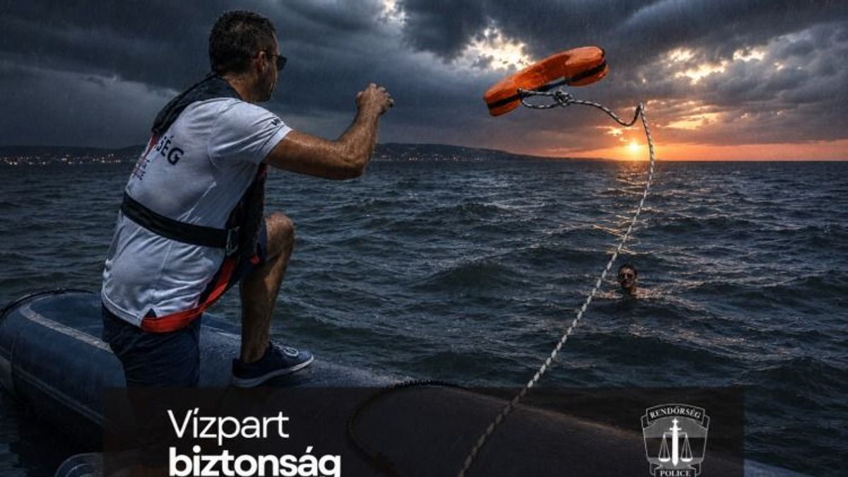 Elhalasztották, de ő csak megpróbálta átúszni a Balatont