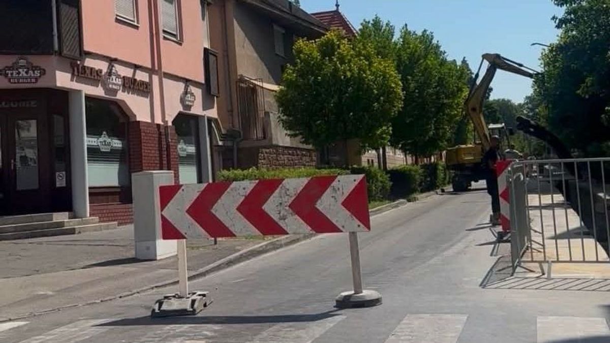 Folytatódik a kaposvári közlekedési káosz a belvárosban, de most gázszünettel is párosul