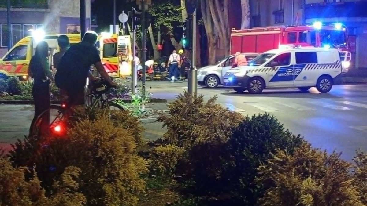 Egy ember sérült meg a kaposvári esti balesetben