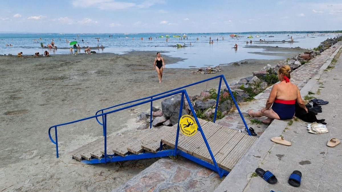 Már csak 43 centi..., tovább apadt a Balaton, a kánikula is tartja magát