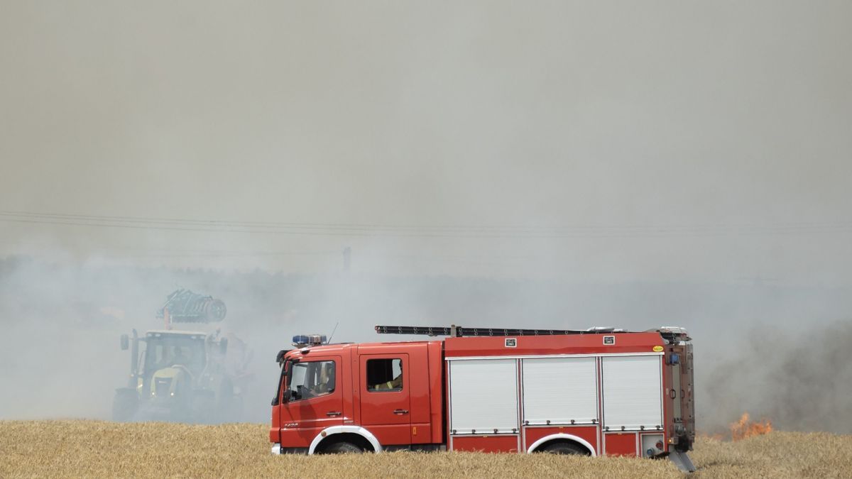 Négy hektáron ég a tarló Iharosberényben