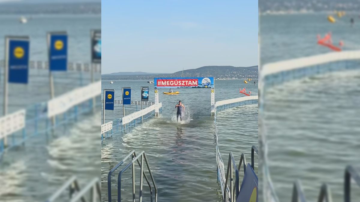 Kevesebb mint egy óra alatt ért célba Bogláron az első úszó