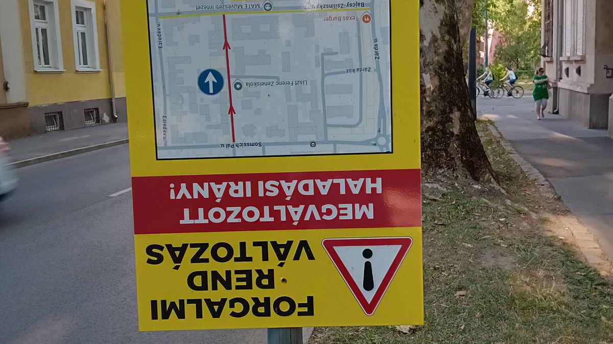 Fejre állt a közlekedés a kaposvári belvárosban – így elég nehezen érthető a forgalmi rend változása